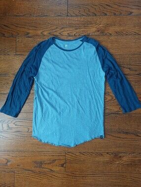 Men's Medium Blue Raglan Shirt / Baseball Tee - Ripzone